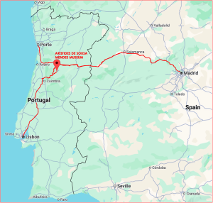 Sousa Mendes Map 1st Draft No Color